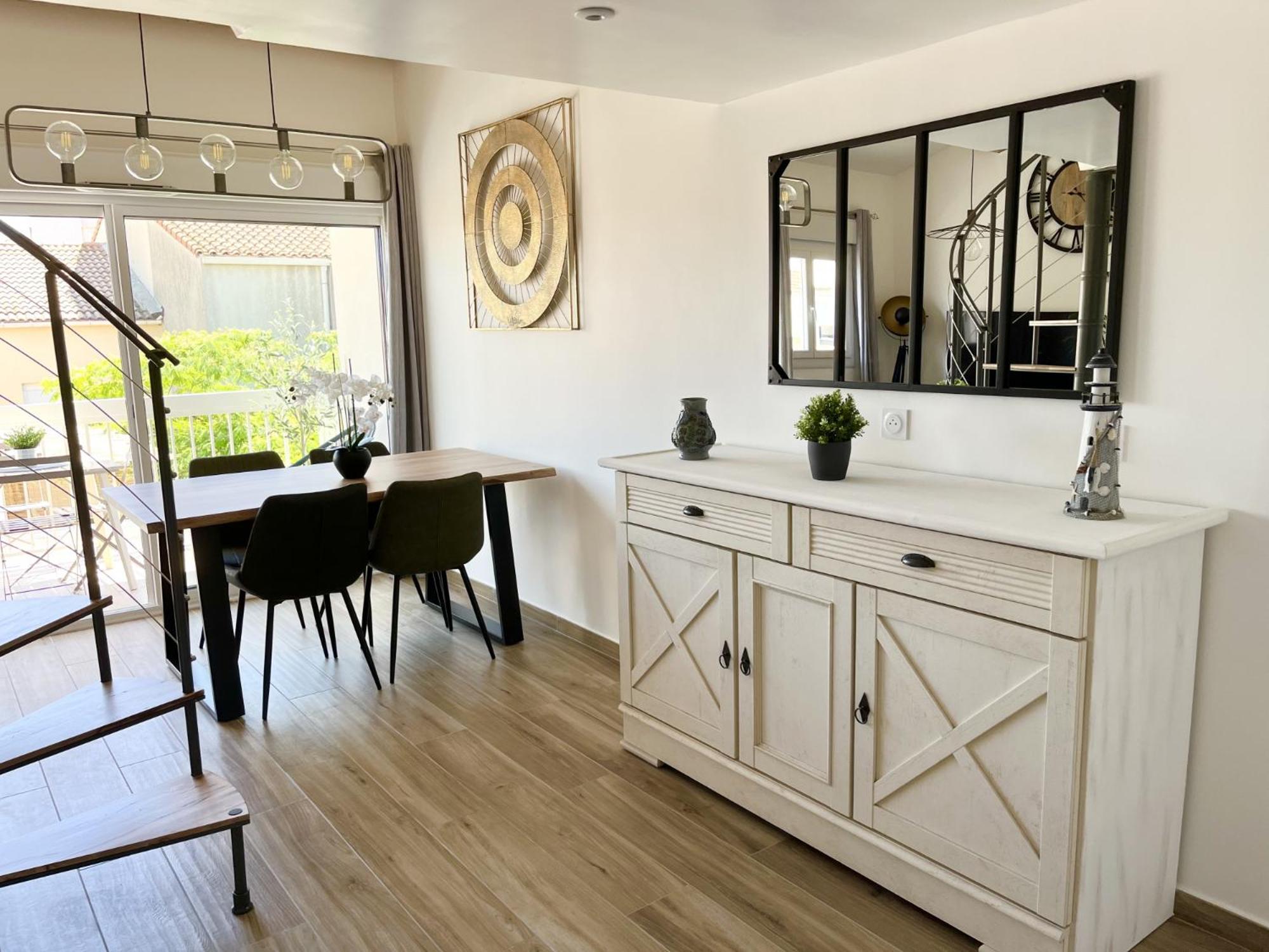 Duplex Centre Ville - 50M De La Plage - Clim - Garage - Netflix 勒格罗-迪鲁瓦 客房 照片