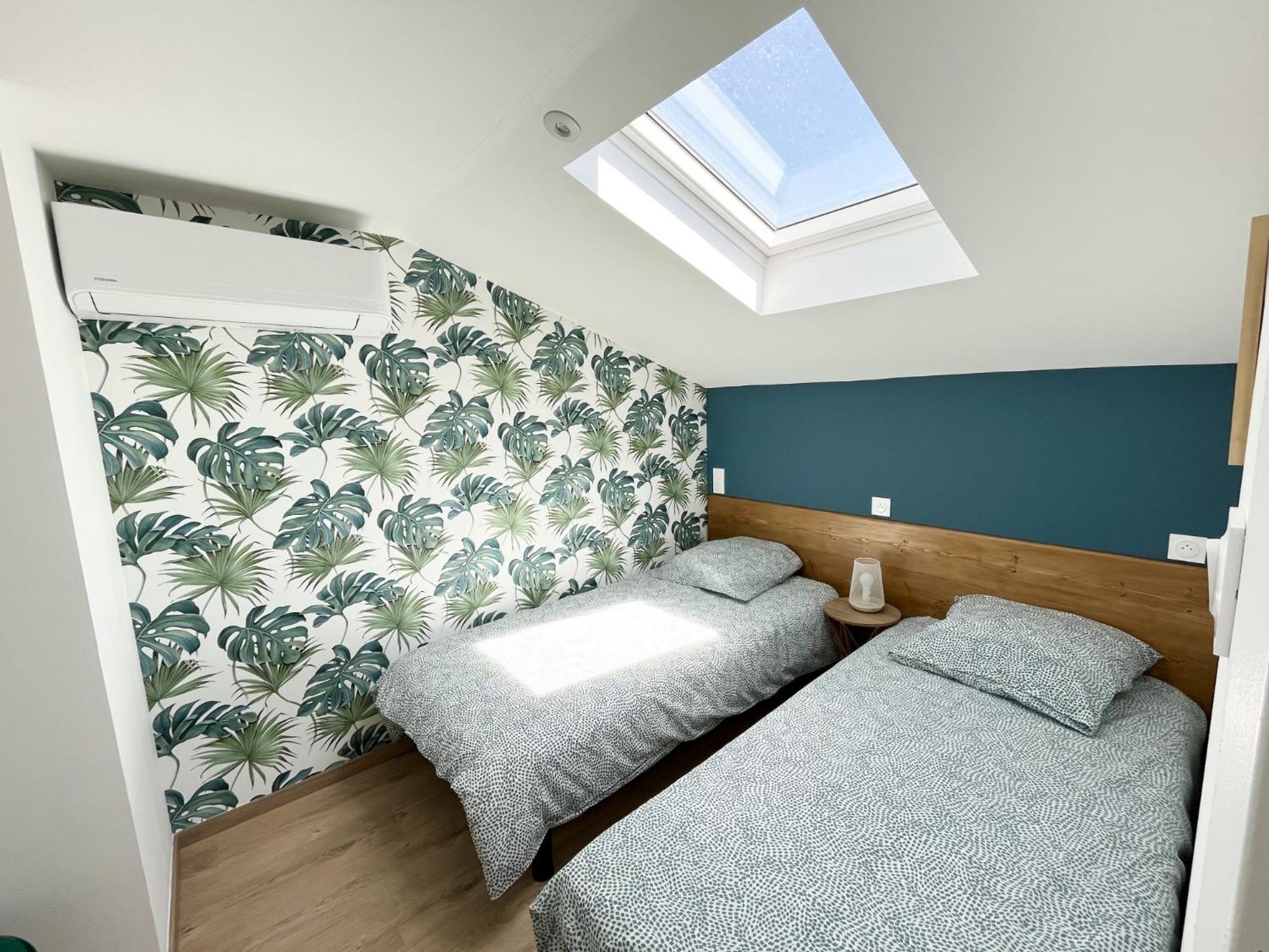 Duplex Centre Ville - 50M De La Plage - Clim - Garage - Netflix 勒格罗-迪鲁瓦 客房 照片